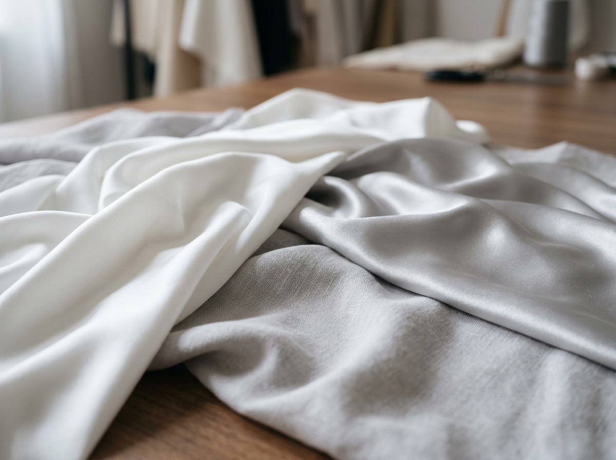 Shandilya Fabric showroom with premium fabrics